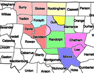 Clubs (map) + 7690 Areas - Rotary District 7690