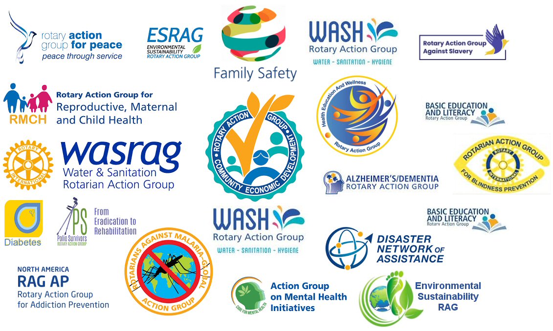 Rotary Action Groups LOGOS